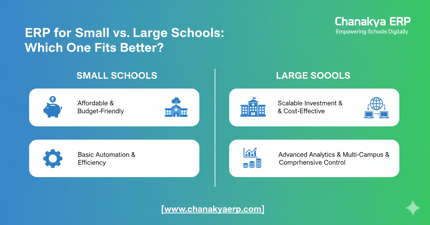 ERP for Small vs Large Schools: Which School ERP System Fits Better ?
